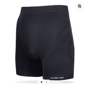 Runderwear Men's Running Boxer - Black S